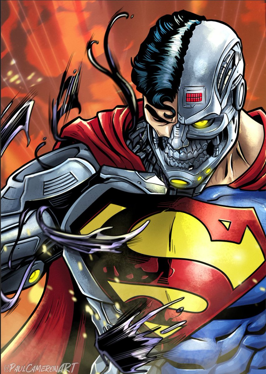 paulcameronart's tweet photo. Rebuilt in steel. Powered by rage.
Hope corrupted. Steel perfected.
Not the Man of Tomorrow… the nightmare of today!
I wanted to add signs of venomisation... is that a word?
@DCOfficial @MarvelComicsHQ @Superman #dcmarvel #cyborgsuperman #fanart #freelanceartist https://t.co/BqSDeQKrQ5