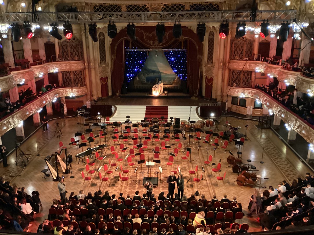 Our Year 7 and Year 10 GCSE musicians had an amazing day at the Blackpool Tower Ballroom! 🎶 The National Youth Orchestra wowed everyone with Scheherazade, Pirates of the Caribbean, Danzón No. 2 and a world‑premiere Phantom medley. Huge thanks to @LancsMusicHub and <a href="/NYO_GB/">The National Youth Orchestra</a>!