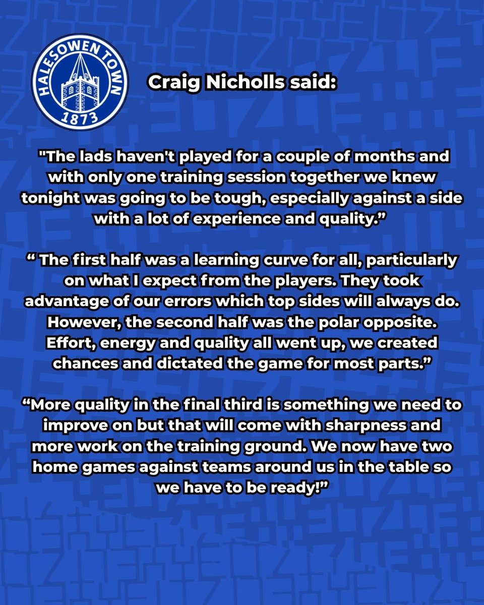 What Craig Nicholls had to say on yesterday’s result! 🤝🏻💙

#UpTheYeltz | #FootballAcademy