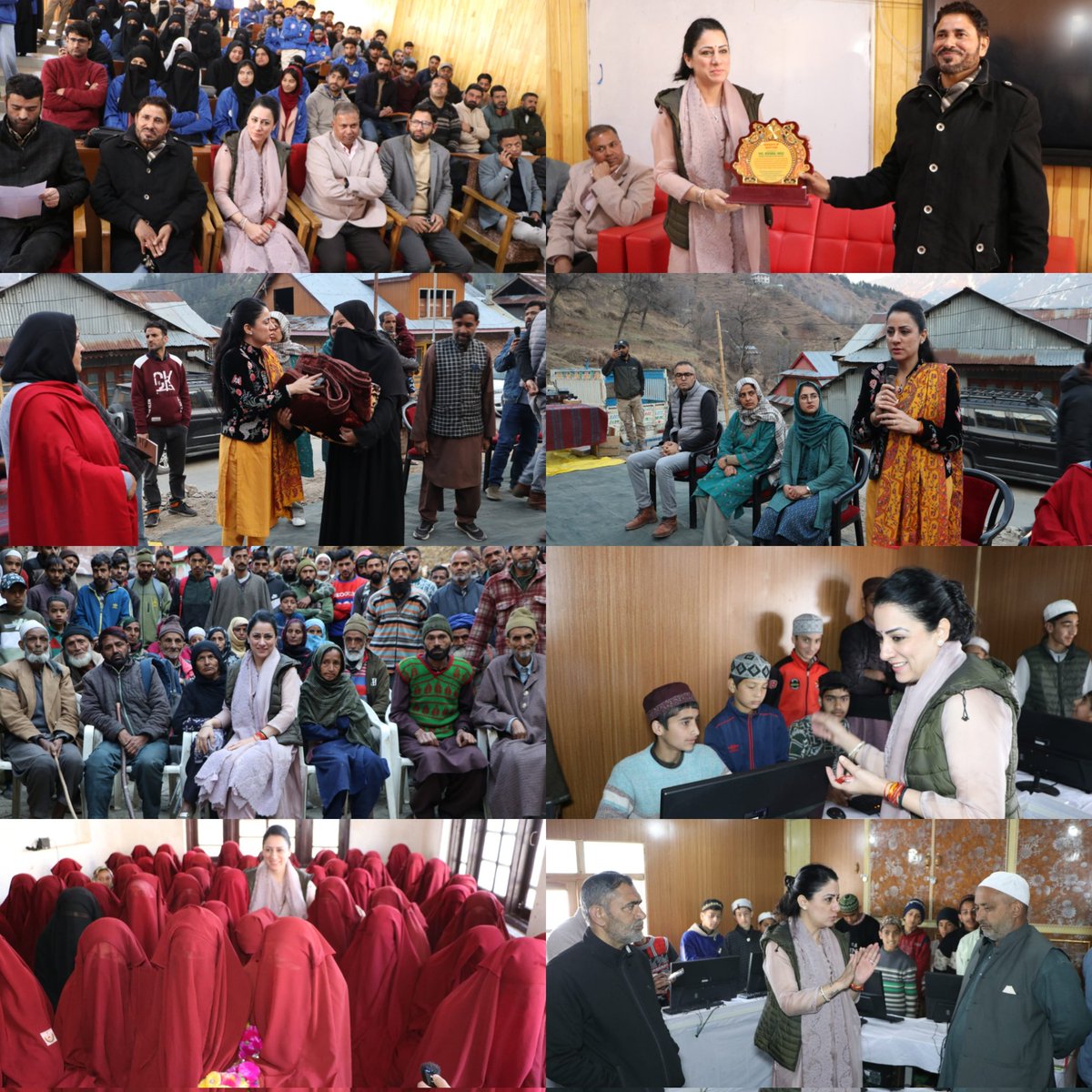 From Drugs to Dreams Globally recognised social activist <a href="/ROUBLENAGI/">ROUBLE NAGI - रूबल नागी</a> visited LoC village Amrohi in Karnah Kup with support of the Indian Army She distributed blanket kits interacted with students &amp; pledged to expand skill art &amp; digital learning centres to empower youth and women