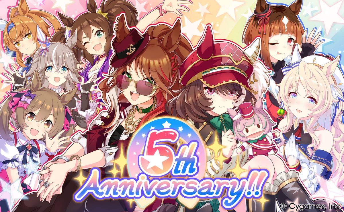 ¡El 24 de febrero de 2026 se cumplen cinco años del lanzamiento de Umamusume: Pretty Derby en Japón! 

¡Queremos expresar nuestro más sincero agradecimiento a todos los entrenadores increíbles que se han unido a nosotros para alcanzar este hito!

¡Sigamos corriendo hacia