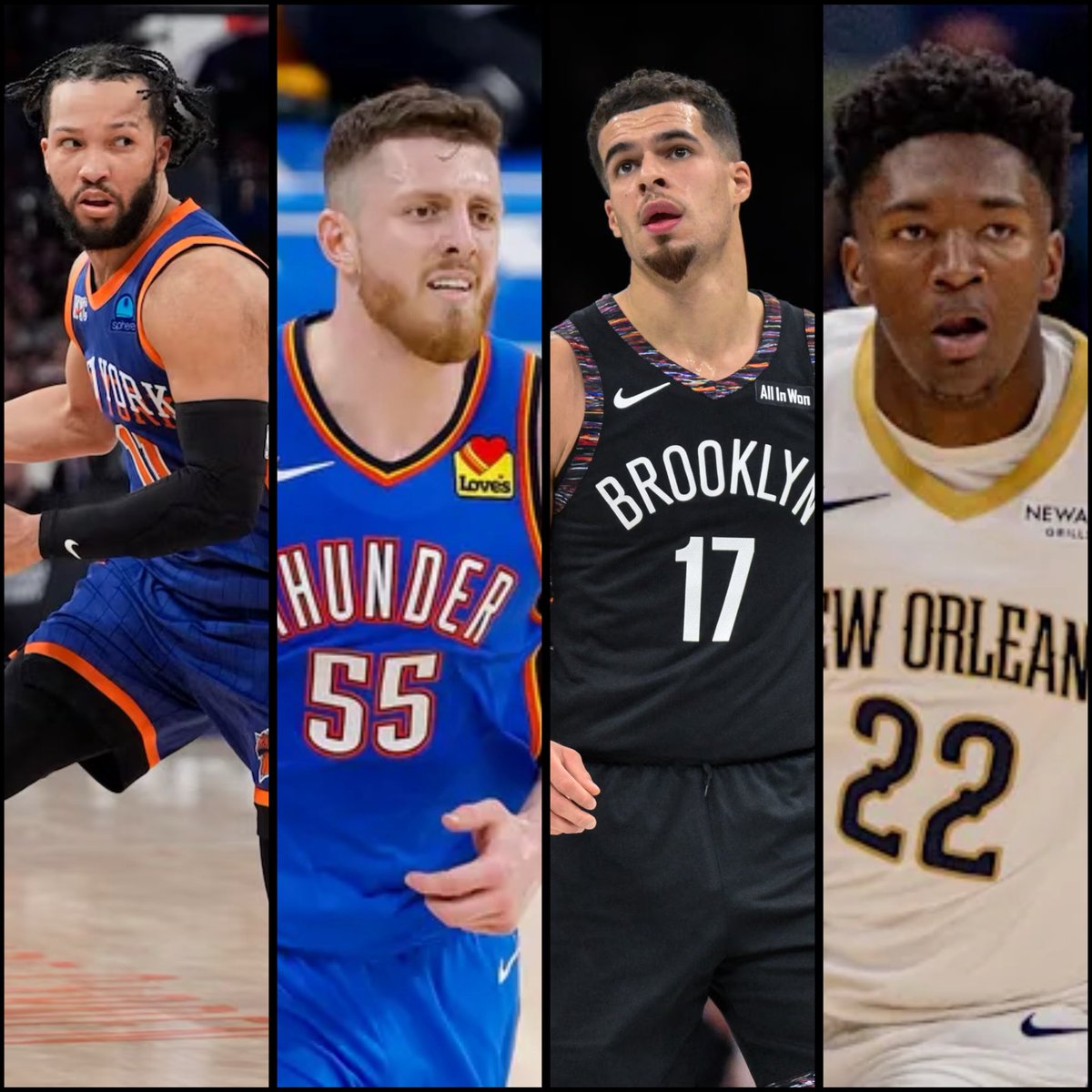 February 24th NBA Props 🚨🔥

<a href="/nyknicks/">NEW YORK KNICKS</a> Jalen Brunson o19.5P

<a href="/okcthunder/">OKC THUNDER</a> Isaiah Hartenstein o6.5R

<a href="/BrooklynNets/">Brooklyn Nets</a> Michael Porter Jr o17.5P

<a href="/PelicansNBA/">New Orleans Pelicans</a> Derik Queen o6.5R

Drop a "❤️" if you’re tailing, Much Appreciated