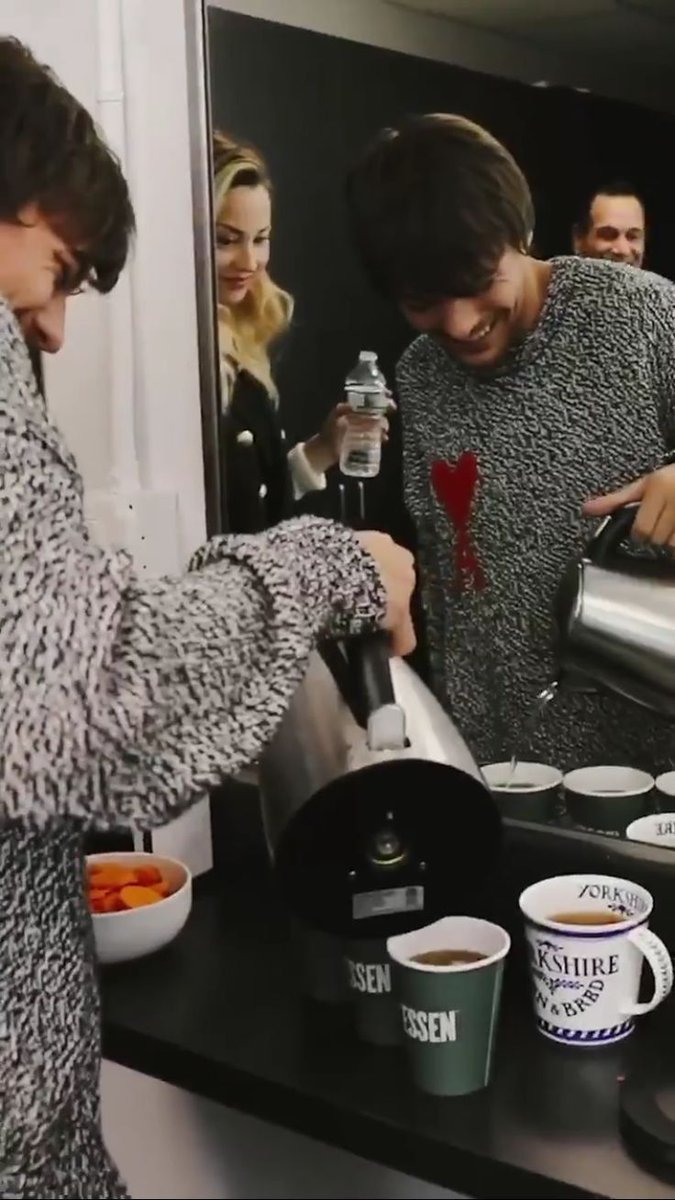 can’t even pour tea without all eyes being on him