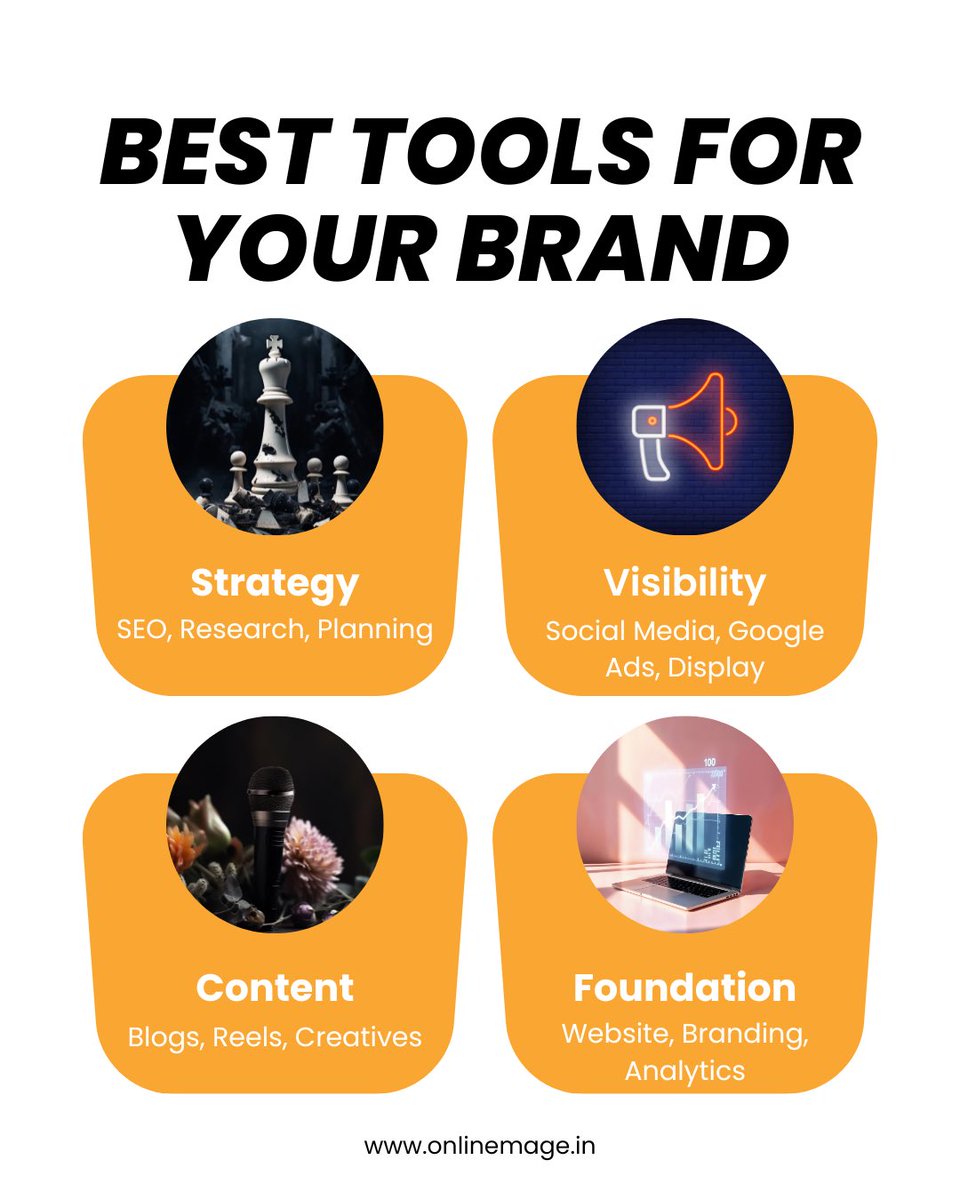OnlinEmage_'s tweet photo. Still wondering why your brand isn’t getting results? 

It might be missing one of these 4 essential tools🔍 

Check what’s working for your brand - https://t.co/fEb4KLAm3N https://t.co/hw5B7RGVc3