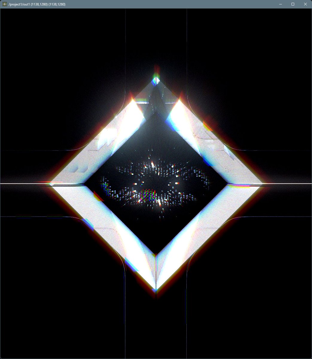 この間のやつの色を変えて少し工夫しました

#TouchDesigner