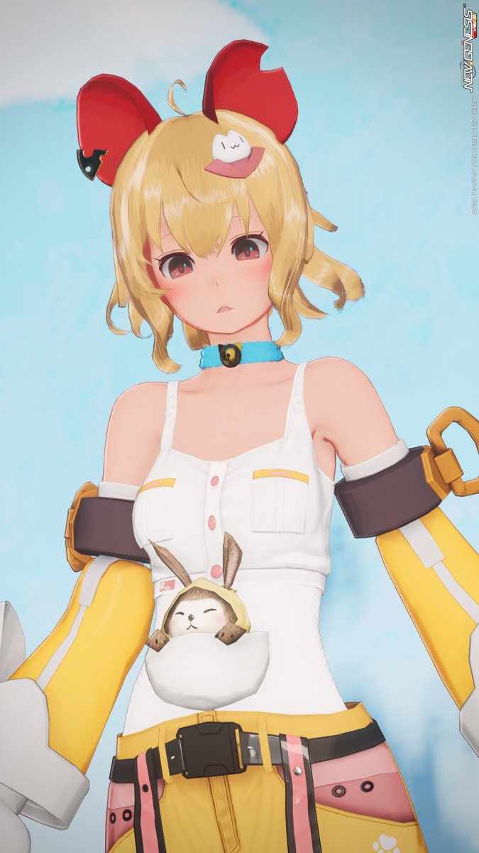 猫の日に没にしたドラミちゃん擬人化で～😹
#PSO2NGS_SS 
#メンテの日じゃないけどssを貼る