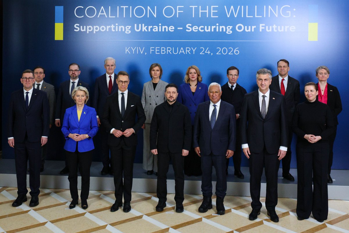 Standing alongside President <a href="/ZelenskyyUa/">Volodymyr Zelenskyy / Володимир Зеленський</a> in Kyiv, I participated in a meeting of the Coalition of the Willing.

We reaffirmed our unwavering support for Ukraine and its people.

In the face of Russian aggression, Ukraine continues to prevail while remaining engaged in peace
