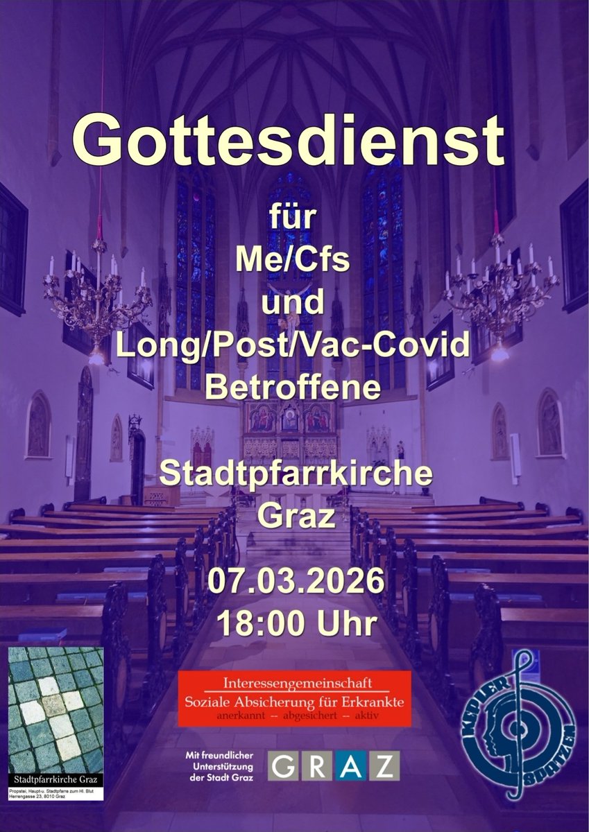 Gottesdienst für Betroffene, Angehörige, Ärzte und Politik 
Anschließend findet eine Agape zum Austausch statt