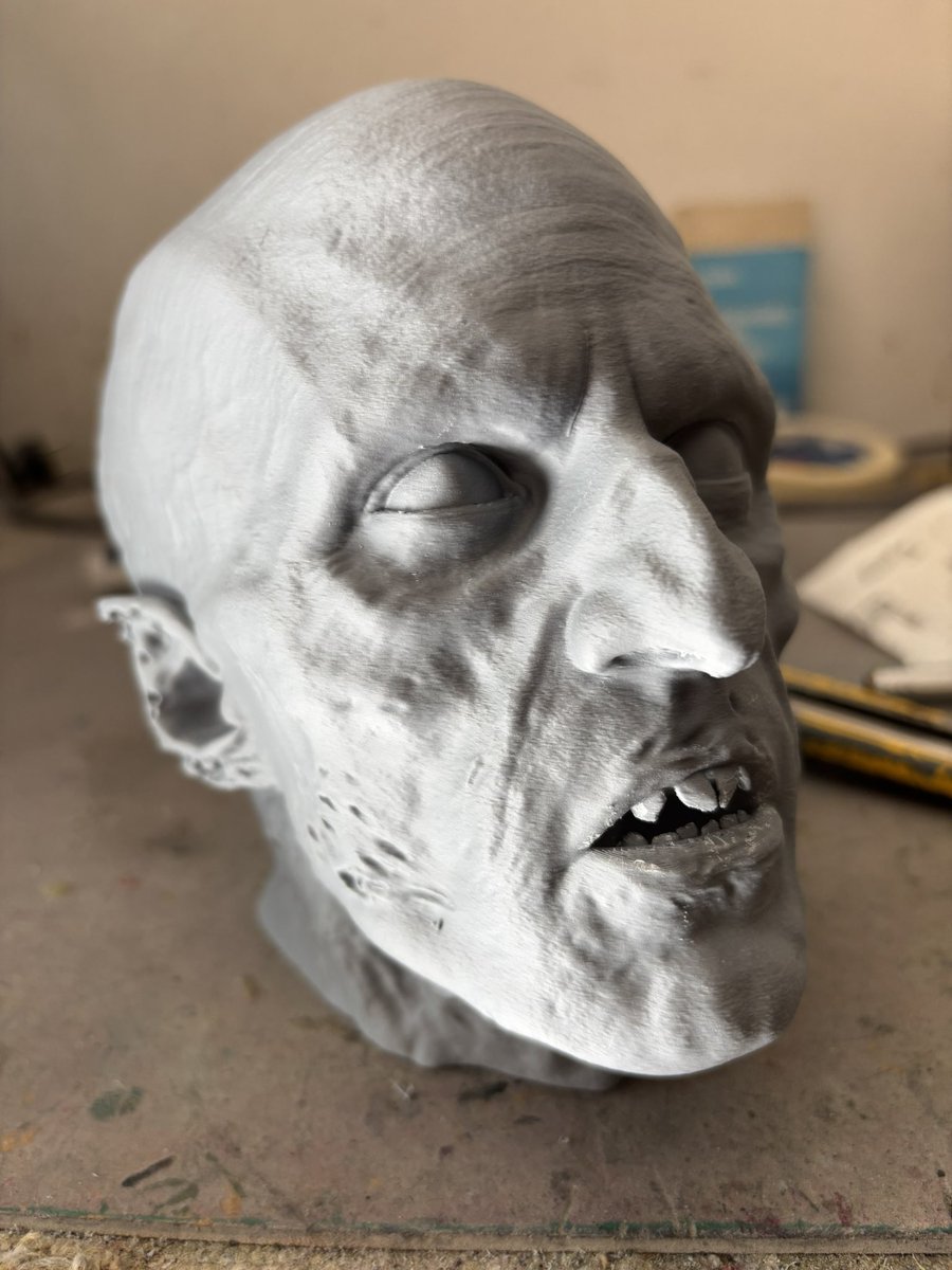 ZombiesmasherC1's tweet photo. Just started my big project of this year: a half scale #orlok bust from #Nosferatu that is gonna be molded and resin cast after 3D printing.
Also, shout out to the amazing print quality of the @Elegoo_Official Centauri Carbon that keeps surprising me every day since I bought it. https://t.co/O3eWq3UxoR