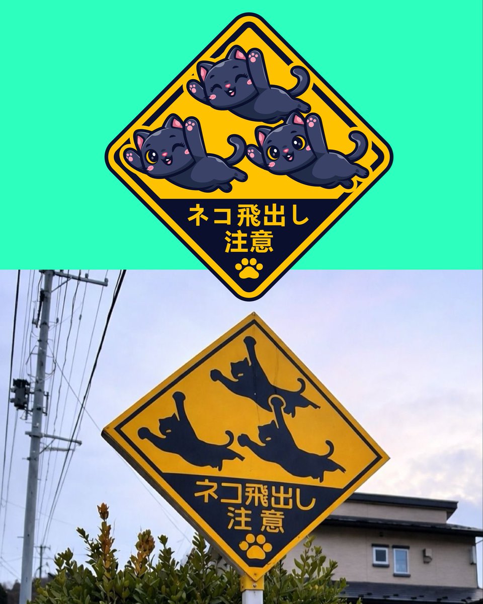 catalystvibes's tweet image. Cat Signs🐱🐾🚸

cr : ig backpacking

#cat #catdesign #funnycat #warningsign #roadsign #meme