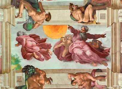 LCovolam's tweet photo. @RosaneBonoro “Gosto de Michelangelo”  disse o detentor dos bons costumes.
Michelangelo pintando a bunda de Deus na capela Sistina só de sacanagem https://t.co/VBRSLsrhBN