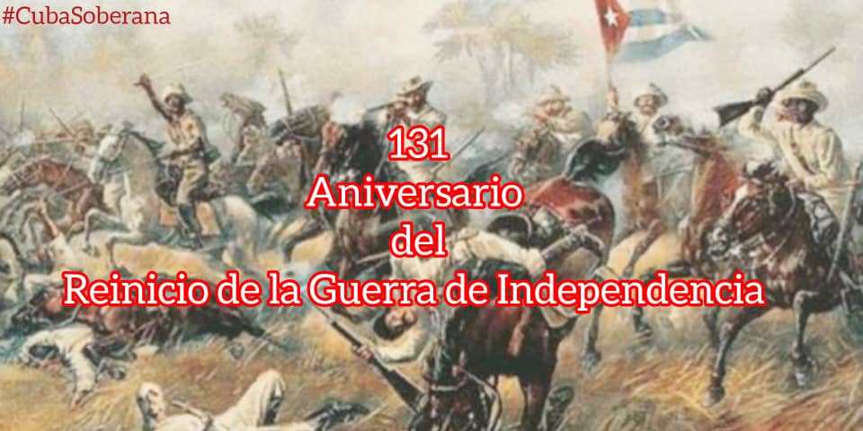 🇨🇺 Un día como hoy, 24 de febrero, pero de 1895, nuestros mambises, esos leones indomables, volvieron a la manigua sagrada para reiniciar la lucha por nuestra independencia total. ¡Se cumplen 131 años de aquel Grito de Independencia!.
#CubaSoberana