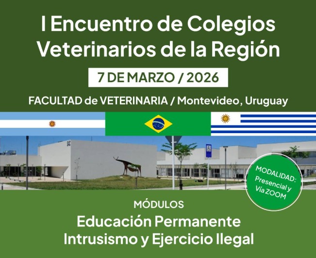 cev_uy's tweet photo. La #CEV participará en el “I Encuentro de Colegios Veterinarios de la Región”, organizado por Colegio Veterinario del Uruguay.
👉Espacio clave para debatir educación permanente, ejercicio profesional y desafíos sanitarios ante el ingreso irregular de #ProductosVeterinarios. https://t.co/lfsXmzyT61