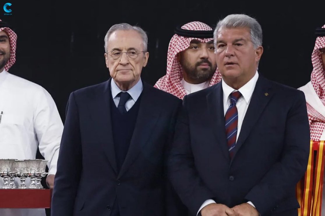 Barcaxtr's tweet photo. 🚨🇪🇸 Joan Laporta: “It is worth highlighting that for more than seven decades, almost continuously, the presidents of the referees’ committees, under their different names, were linked to Real Madrid, whether as fans, former players, or former executives, and in some cases all three.

In other words, for around seventy years, individuals connected to Real Madrid were responsible for appointing the referees in La Liga and Copa del Rey matches.

Without a doubt, this represents one of the biggest scandals in the history of Spanish football.” 🔵🔴