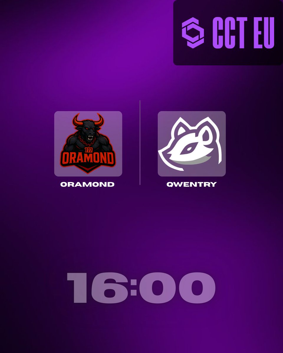 Dziś o godzinie 16:00 rozpoczynamy rywalizację w turnieju CCT Season 3 Europe Series 16 w meczu przeciwko drużynie Qwentry. Zapraszamy wszystkich do kibicowania 🇵🇱

⏰16:00
📺 CCT2 (KICK)