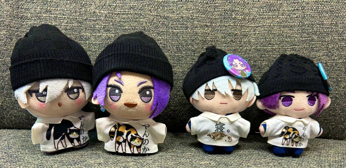 RgY817890's tweet photo. ﾈﾉﾅｺ（@nenonaco ）さんの可愛いお洋服！！展ぬいが着ているのが今までのサイズで、ちびぐるみが着ているものが大きく作っていただいたものです╰(*´︶`*)╯♡かわいい！やんのかが好きすぎて（寝。はng専用）やんのかばかりですが他にも可愛い柄あります！！なんとこちら手洗いできるそうです！ngro