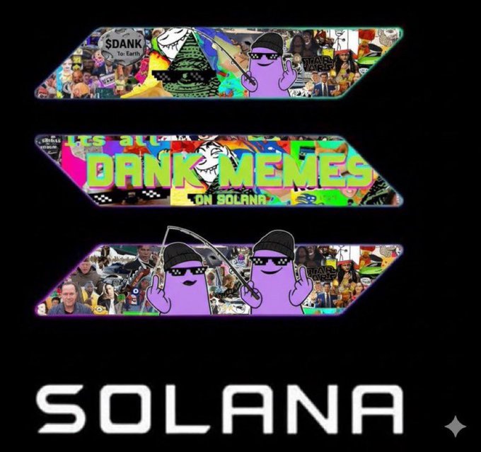 Gm, gDank all you wonderful people👻. I hope you all have an amazing day and don't forget the return to $dank meme's is starting.                                             

ITS DAY 115 🅱️oi, of posting the $sol logo with the $dank overlay until $sol hits $300 or <a href="/solana/">Solana</a>