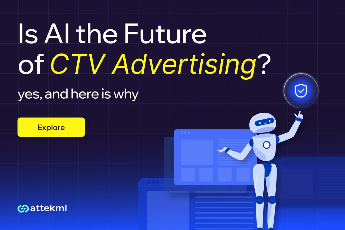 Read our new guide to discover the following:

- The benefits of AI-powered #CTV campaigns
- How #AI enhances data collection and analysis
- Key challenges to consider

Read now to gain a deeper understanding of the power of AI in #CTV advertising: attekmi.com/blog/ai-powere…