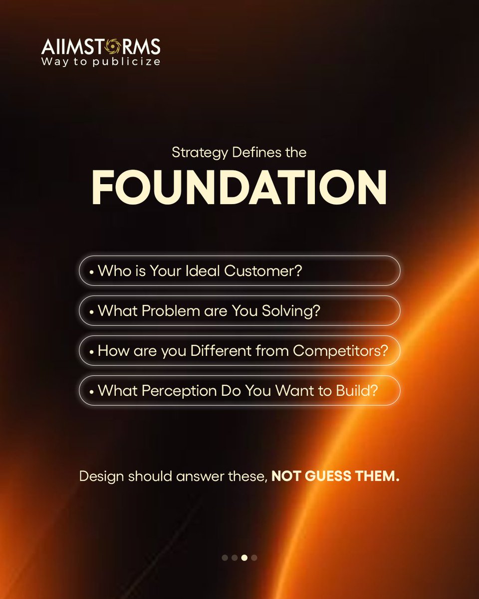 aiimstorms's tweet photo. Most brands start with design.
Smart brands start with strategy.
Because decoration doesn’t convert.

At Aiimstorms, we build strategy first—then design that performs. 🚀

Ready to scale smarter?
📞 98717 74491
🌐 https://t.co/M3hWPxpcDE

#Aiimstorms #BrandStrategy https://t.co/5gavQRpSYZ