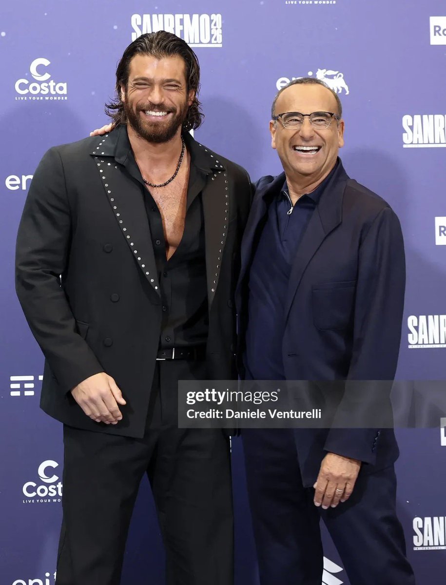 ♦️#CanYaman and Carlo Conti 🤍