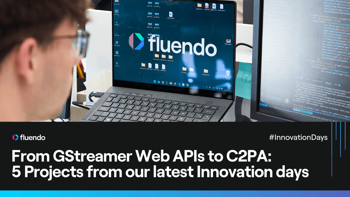 Fluendo's tweet photo. We gathered our team at our Barcelona HQ and turned it into an R&amp;D hub. We prototyped automatic camera controls, #GStreamer encoder stats, and smarter Web API workflows. Curious about it? Read Andoni’s blog post ➡️ https://t.co/BB33frnREU https://t.co/5oMxzlmHS1