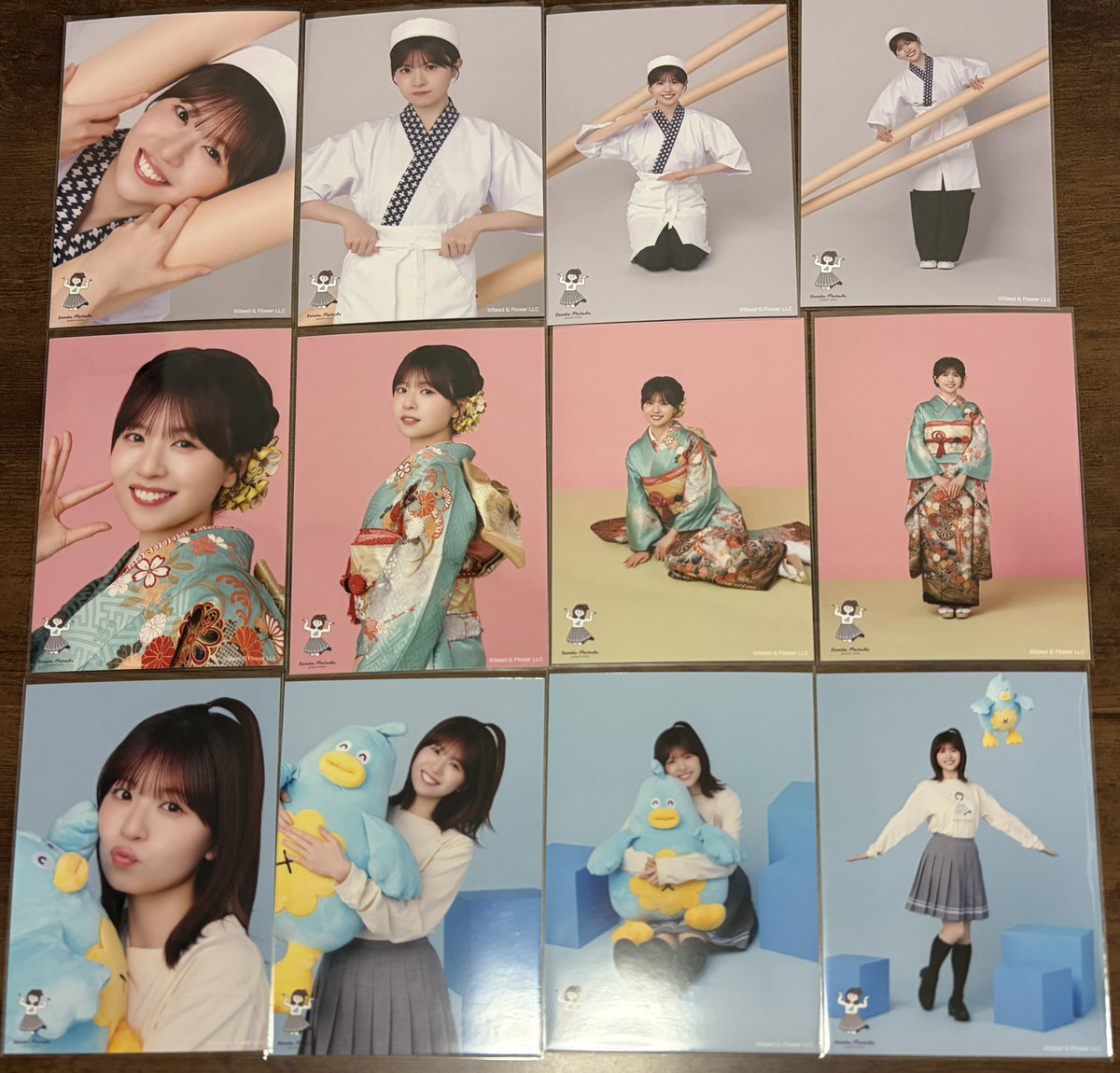 遅ればせながらこのちゃん過去衣装生写真、トレ等していただきコンプ