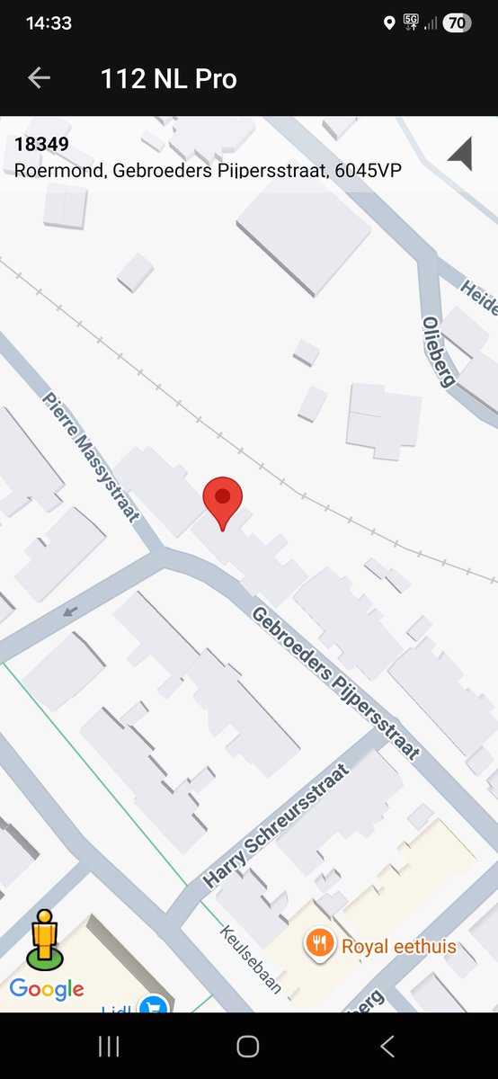 112 melding Inzet Ambulance in Roermond