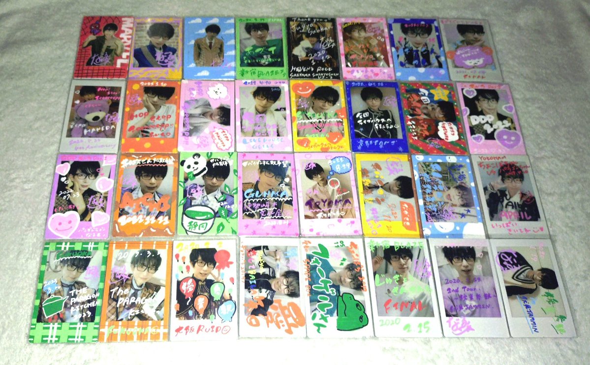 パンダドラゴン パラゴン チェキ ハピカ 落書き サイン 混合 交換 買取