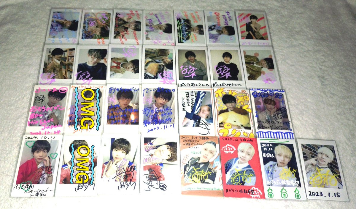 パンダドラゴン パラゴン チェキ ハピカ 落書き サイン 混合 交換 買取