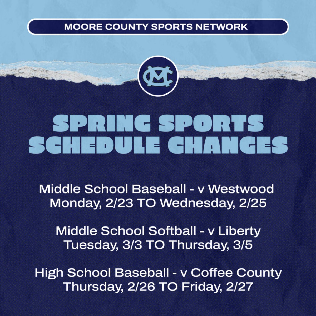 Moore County Sports Network tweet media