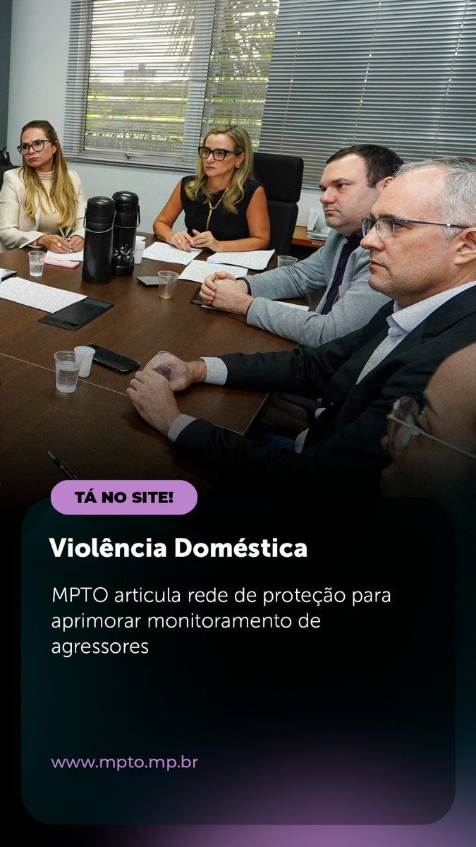 MPETocantins's tweet image. ☝️ MPTO articula rede de proteção para aprimorar monitoramento de agressores.

🖥️ x.gd/gsGGr

👉 Seus direitos foram desrespeitados?
📞 Ligue 127.

#MPTO #MPTOAtuante #Tocantins