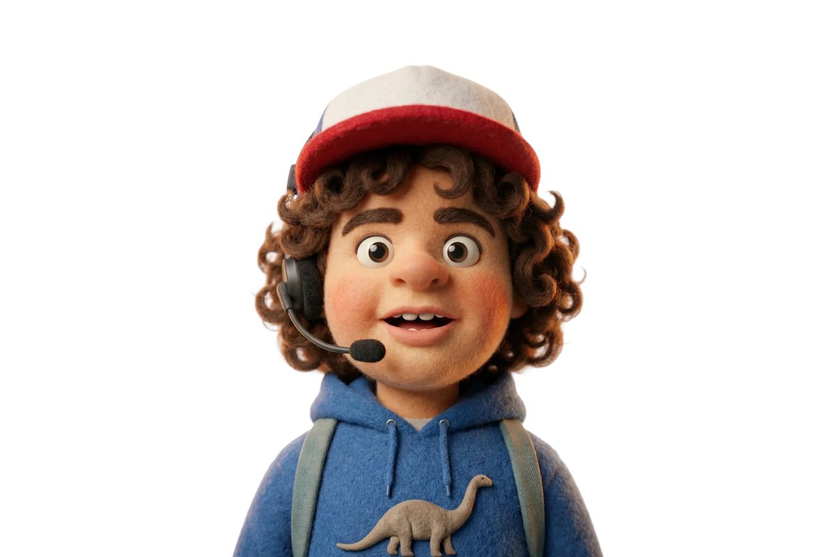 Claymation character renders