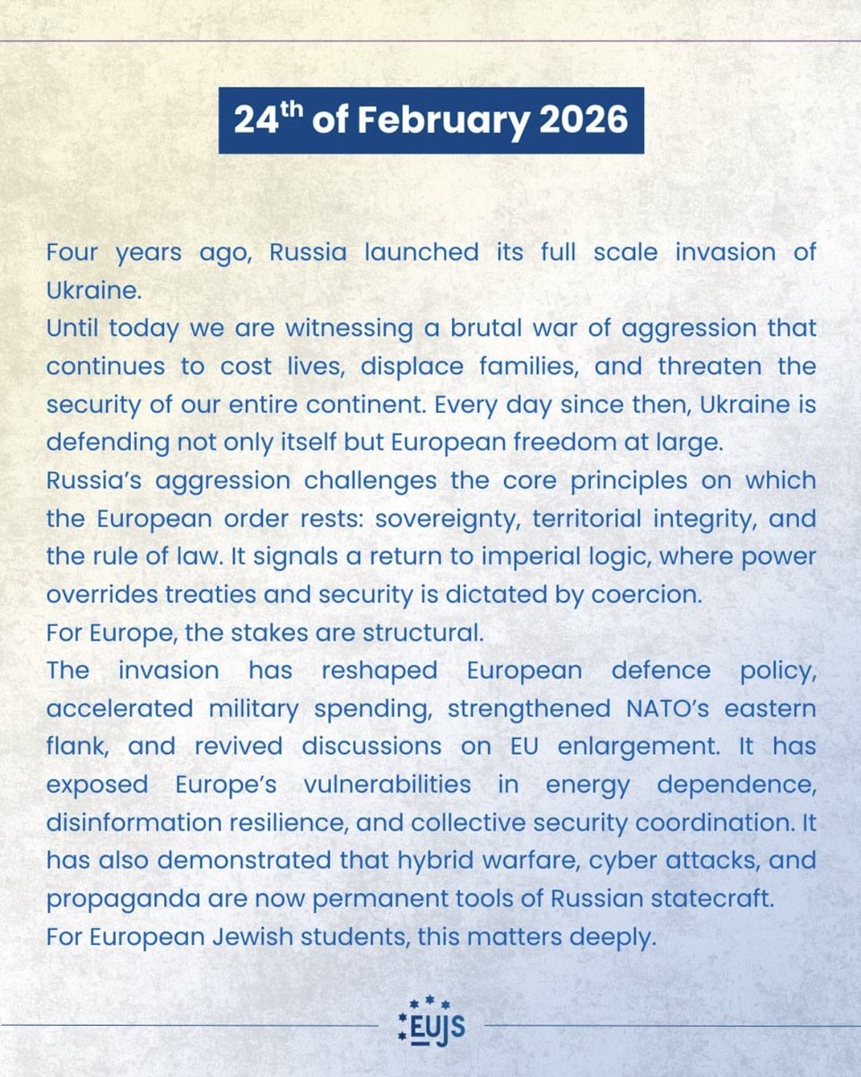 EUJS - European Union of Jewish Students tweet media