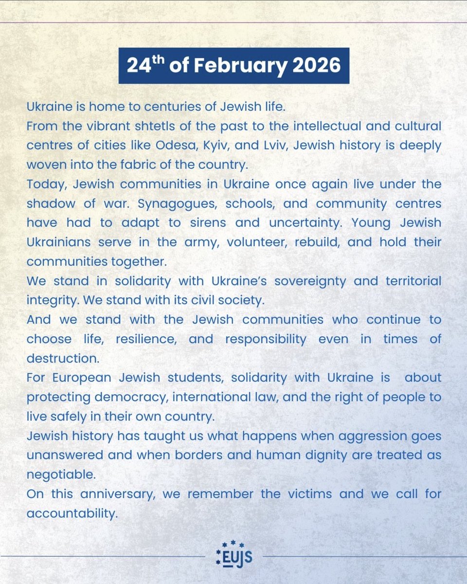 EUJS - European Union of Jewish Students tweet media