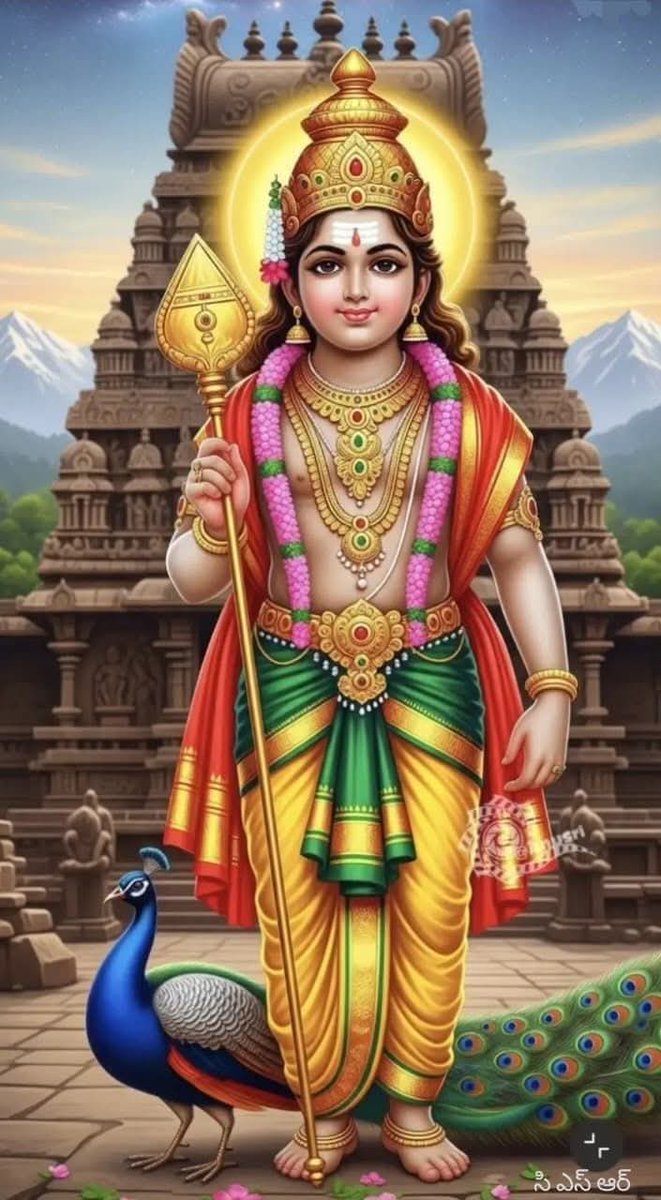 Om Shri Kartikeya Swami, the fearless son of Shiva, who rides the peacock and blesses us with courage, victory, and wisdom. 🙏

Om Sarvana Bhava ⚜️❣️🙏