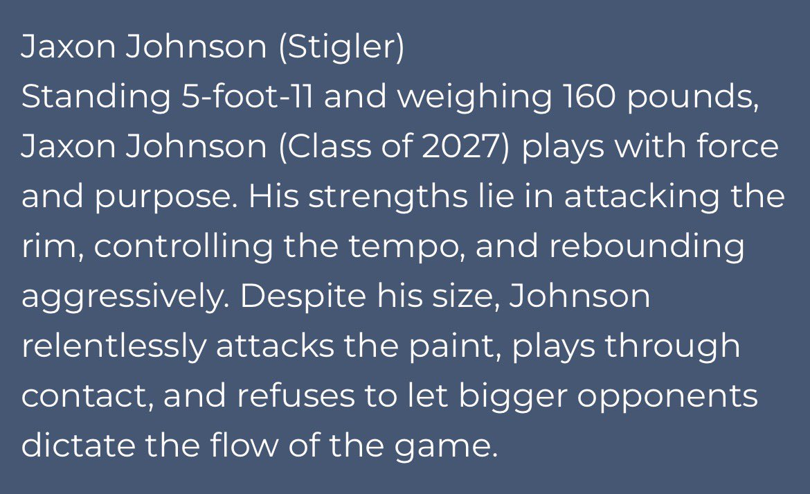 Jaxon Johnson tweet media