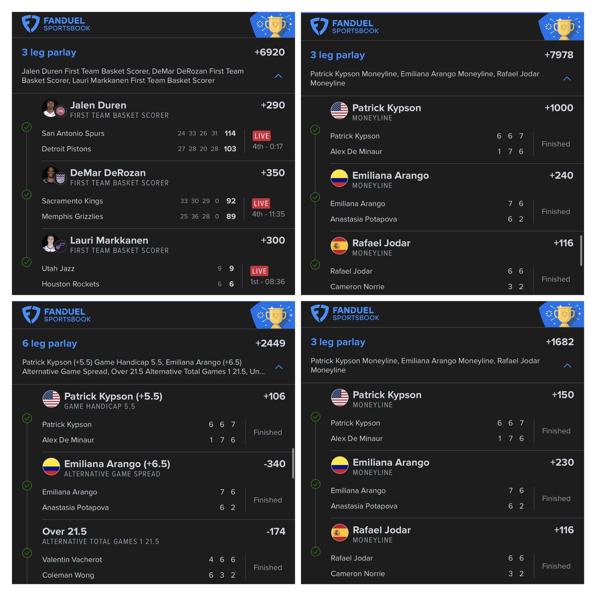 4 total giveaways coming today. 
Like + Retweet with cash tags. PayPal &amp; Venmo also work. It’ll be later today, so y’all blow this up &amp; I may do an extra 2. 

Some Cappers send 50+ a day with 7 cappers. I won’t ever become that. We take what we get from the few sent. 
💪🤴🤑