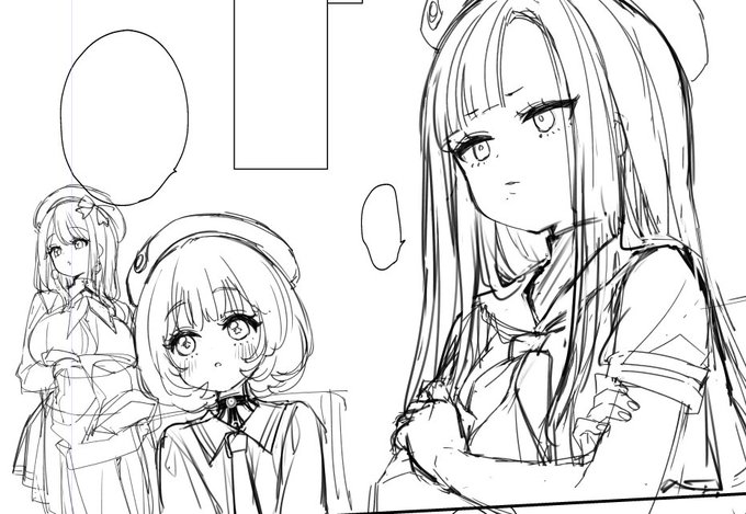 下描きはじめた 