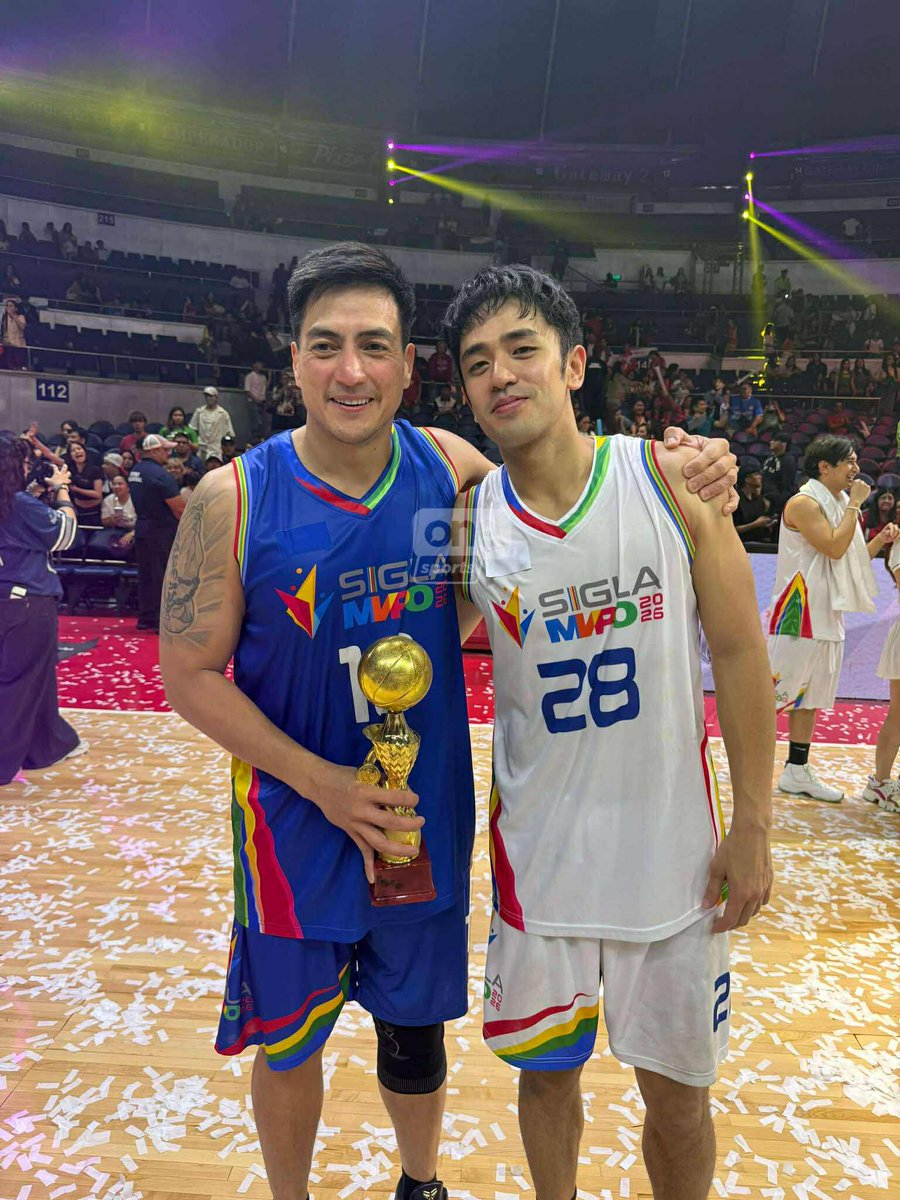 OneSportsPHL's tweet photo. CUTIES ON COURT 🤩

TV actors David Licauco, Wendell Ramos, and Dylan Menor — who is set to take on the lead role in Project Loki — balled out during the MVP Olympics All-Star 2026 game at the Big Dome. | via Mei Lin Lozada/One Sports

#MVPO #MVPO2026 https://t.co/mDQ8dRxmKH