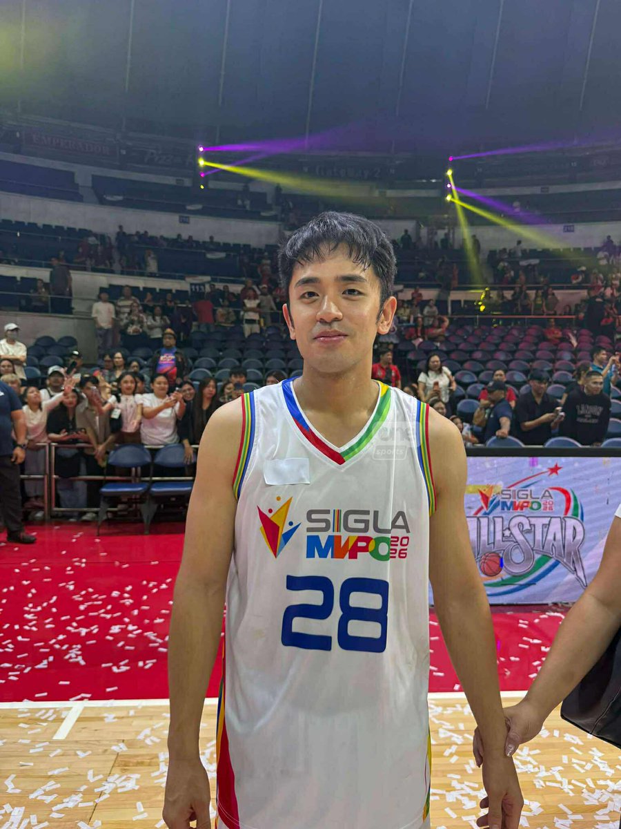 OneSportsPHL's tweet photo. CUTIES ON COURT 🤩

TV actors David Licauco, Wendell Ramos, and Dylan Menor — who is set to take on the lead role in Project Loki — balled out during the MVP Olympics All-Star 2026 game at the Big Dome. | via Mei Lin Lozada/One Sports

#MVPO #MVPO2026 https://t.co/mDQ8dRxmKH