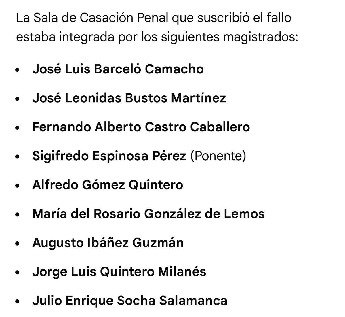 Estos magistrados de la Corte Suprema que invalidaron las pruebas del PC del terrorista Farc Raúl Reyes, violaron el derecho a la justicia pero en especial el derecho a la verdad de todas las víctimas de las Farc, y su decision de impunidad NO permite garantizar la No repetición
