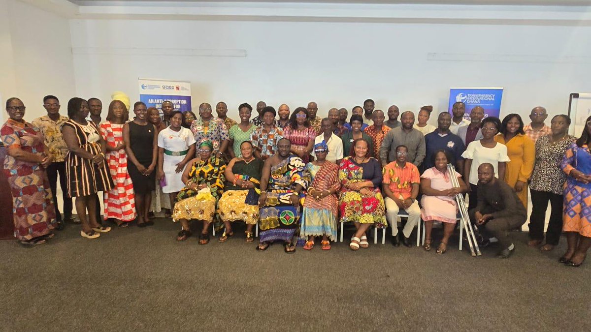 tighana_'s tweet photo. What happens when CSOs, trade unions, and the media unite?

On 24-02-2026, stakeholders in Takoradi came together to advance Ghana’s anti-corruption agenda, aligned with #OGP commitments and #NAP5 priorities.
Accountability is a shared responsibility.

#AntiCorruption #Transparen https://t.co/AeyvUlUfVN