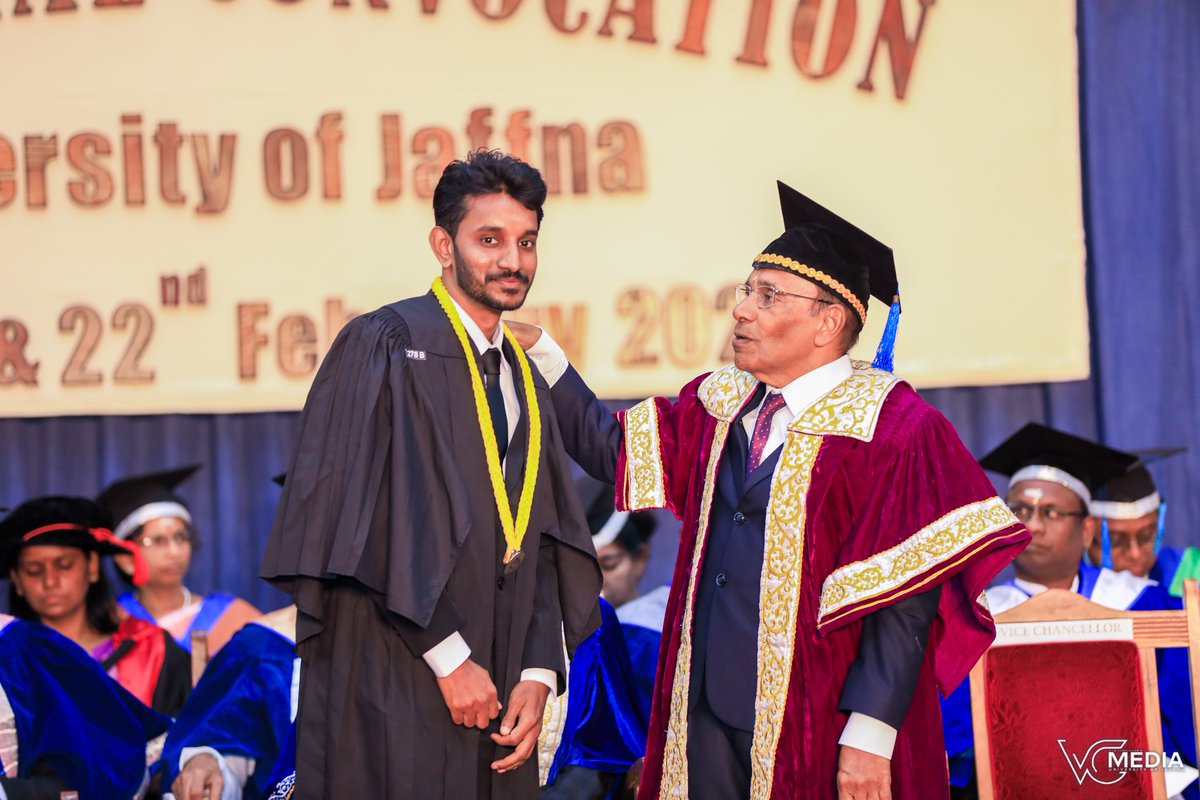 sivakajan2026's tweet photo. Officially graduated ๐โค๏ธ with Bachelor of Laws (Hons) (LL.B) at the 40th General Convocation of the University of Jaffna on 19th February 2026.
#Graduated #bacheloroflaws #universityofjaffna #sivakajan #40thconvocation https://t.co/r6ickE3O6s