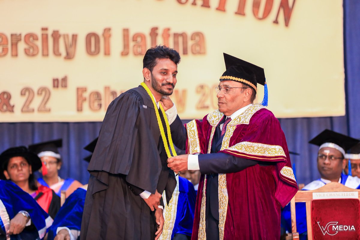 sivakajan2026's tweet photo. Officially graduated ๐โค๏ธ with Bachelor of Laws (Hons) (LL.B) at the 40th General Convocation of the University of Jaffna on 19th February 2026.
#Graduated #bacheloroflaws #universityofjaffna #sivakajan #40thconvocation https://t.co/r6ickE3O6s