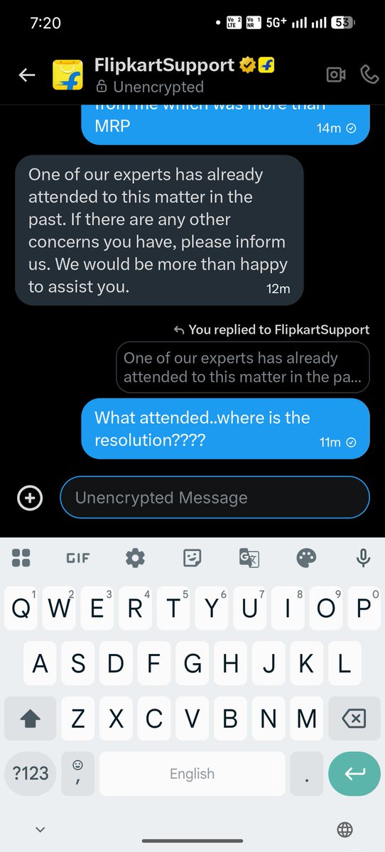 pranavsejal's tweet photo. @flipkartsupport No you haven't . Check this. Don't lie on public platform https://t.co/Rmgt2VX76c