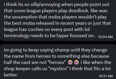 Deadlock Anonymous tweet media