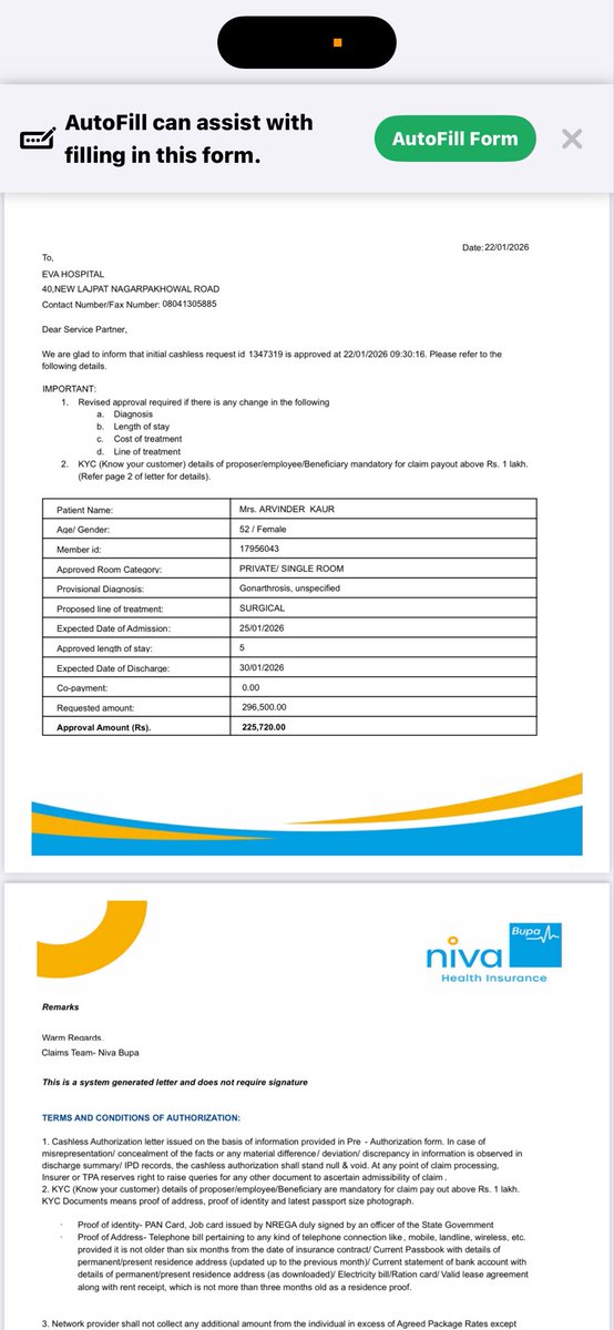 Navdeepkaur_'s tweet image. If waiting period wasn’t complete, wasn’t it verified at the time of approval?
Disappointed with @NivaBupaSupport @Niva_Bupa 
Despite completing the standard waiting period and receiving pre-approval, my legitimate claim was denied. #ConsumerRights #HealthInsuranceFail #IRDAI