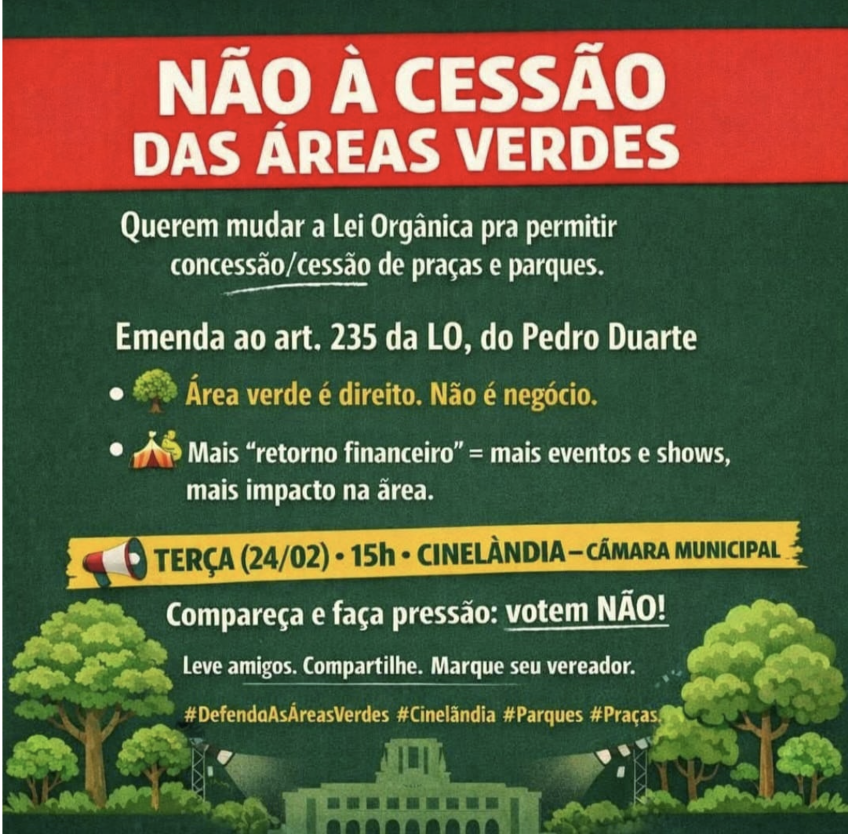 soniarabello's tweet photo. Todos à Câmara nesta terça-feira, dia 24, para barrarmos essa aberração ! Os vereadores querem privatizar todos os parques, praças e áreas verdes existentes na Cidade !! Tudo tem que gerar lucro para o setor privado. Não !!! https://t.co/bqzd3yGZLk