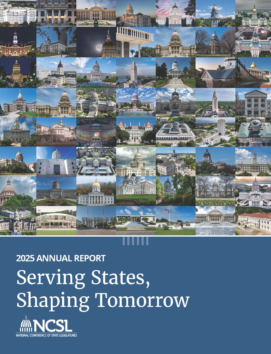 For half a century, NCSL has stood as the trusted partner for legislators and legislative staff—delivering research, training and support that strengthens every statehouse.

Learn how NCSL served our members in this newly published 2025 Annual Report: bit.ly/4pVD6c1