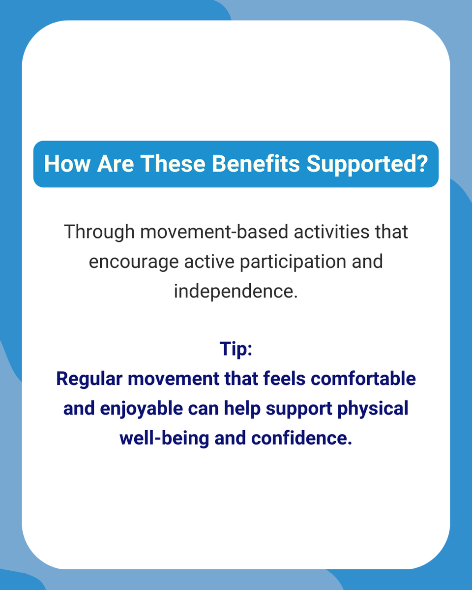 Therapeutic recreation supports physical well-being by encouraging movement, confidence, and independence in everyday life.

#TherapeuticRecreation #ActiveLiving #Independence
